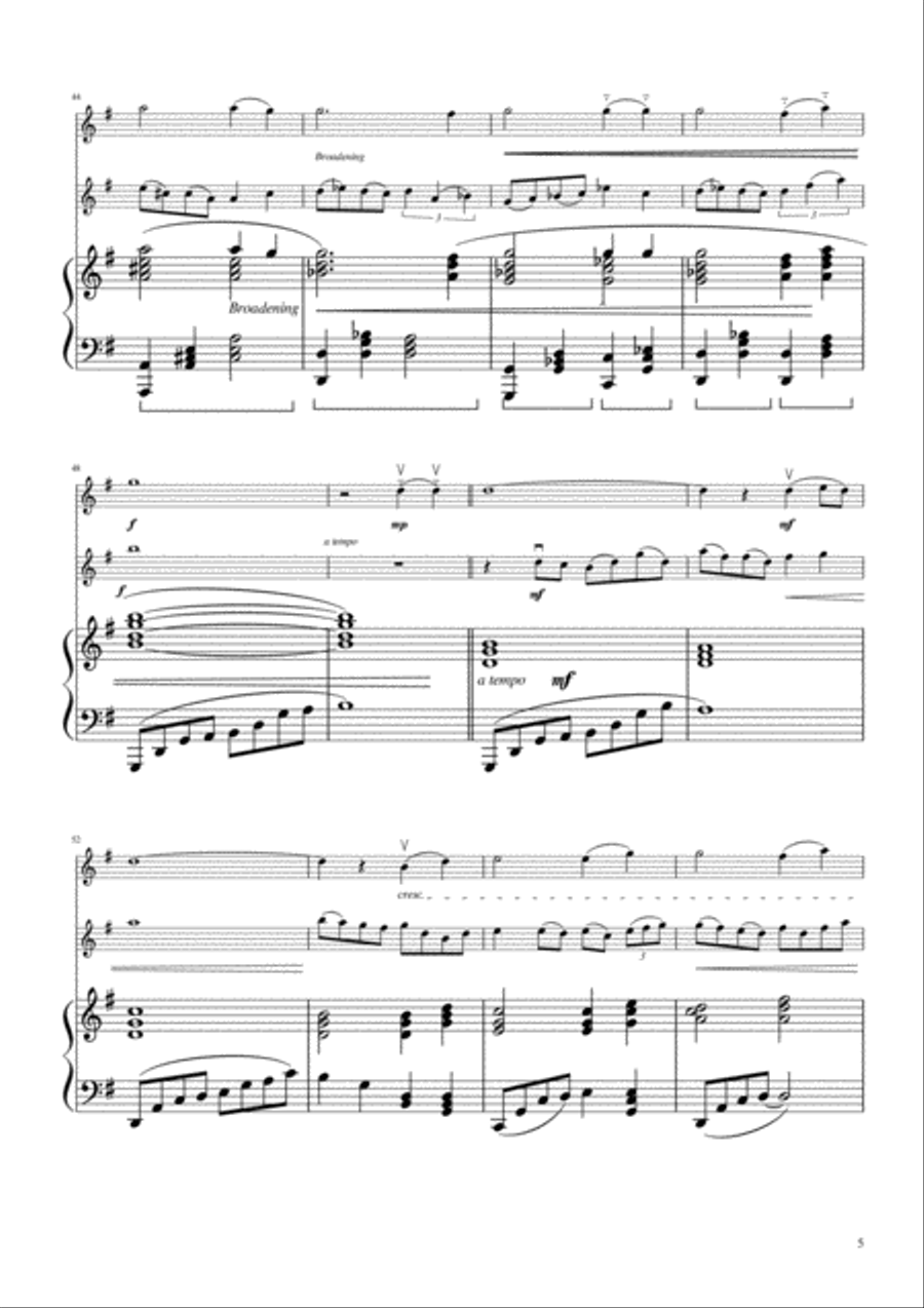 It Is Well with My Soul - Violin Duo with Piano Accompaniment String Duet scores gallery preview page 6