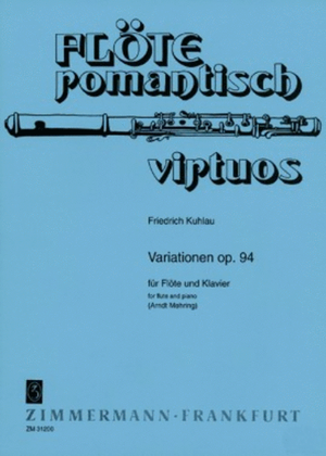 Book cover for Variations Op. 94 Op. 94