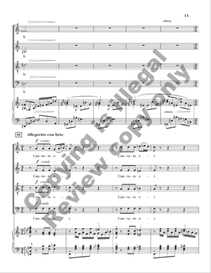 Exultate Justi 4-Part scores gallery preview page 8