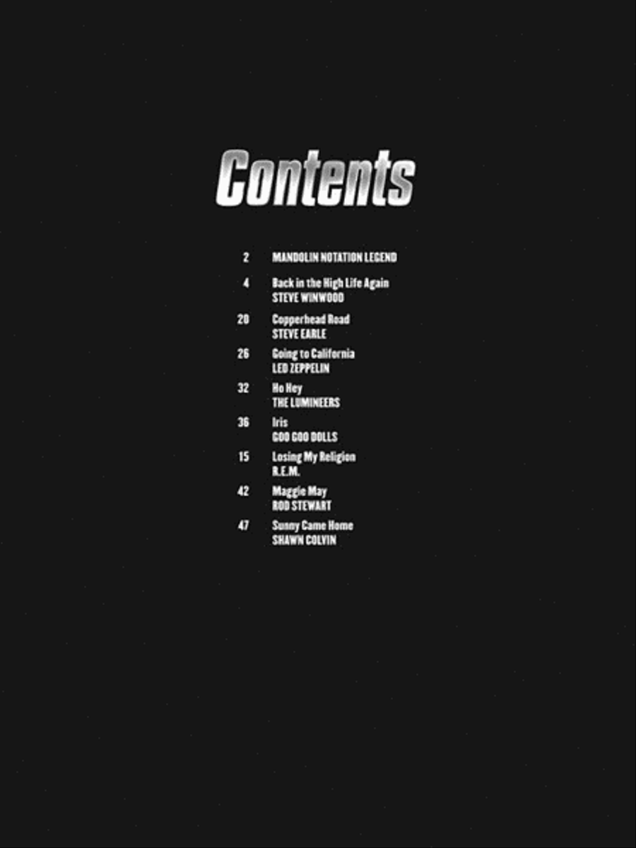 Rock Hits Mandolin scores gallery preview page 4