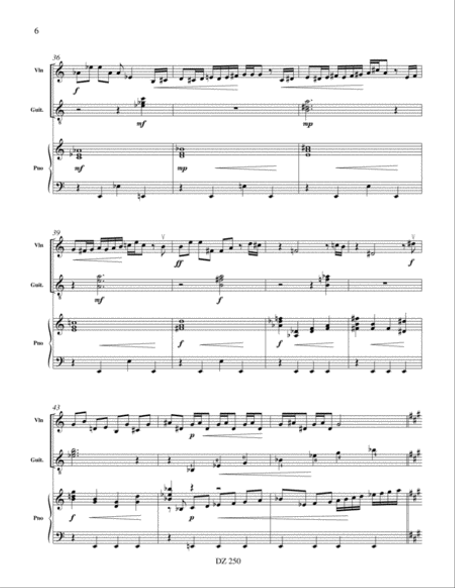 Cinq Phonies Cinq Phonies Violin scores gallery preview page 6
