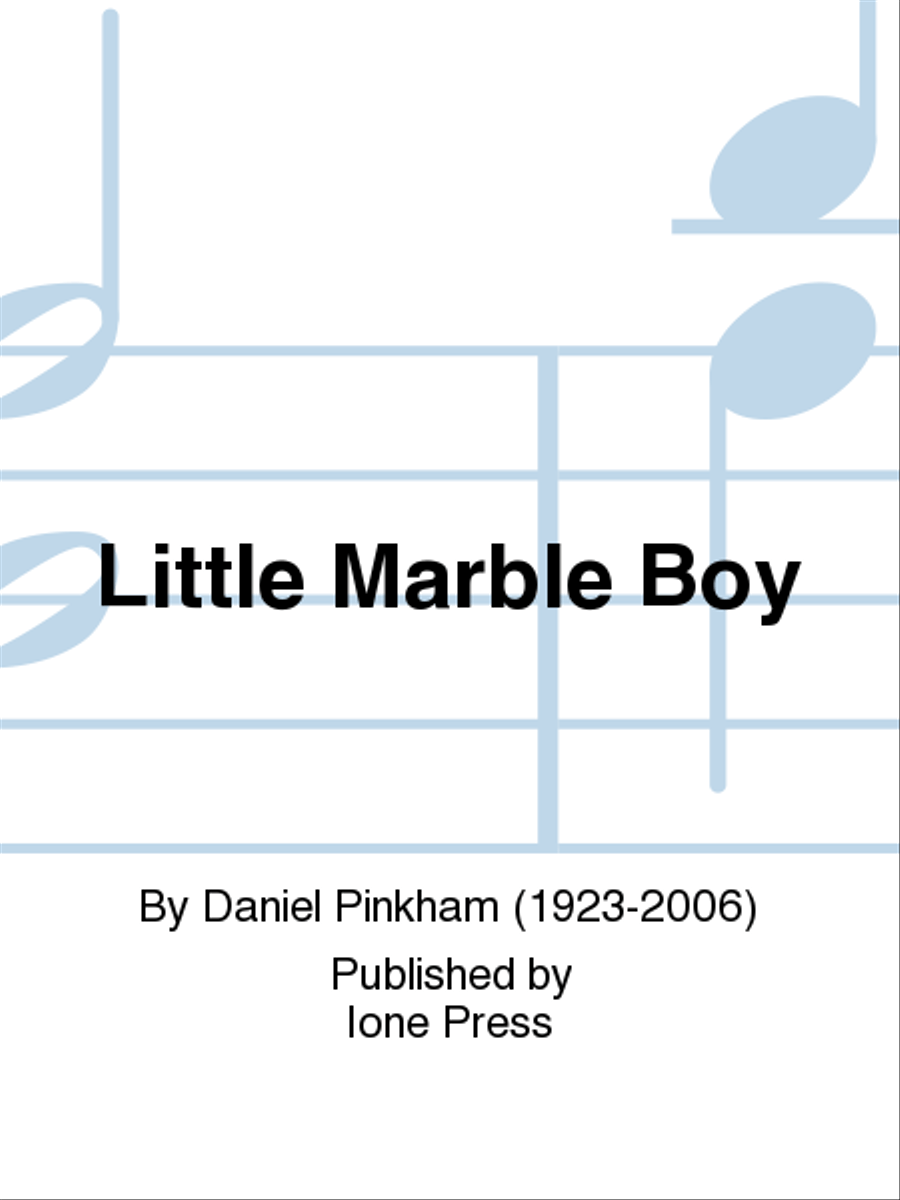 Little Marble Boy Little Marble Boy High Voice scores gallery preview page 1