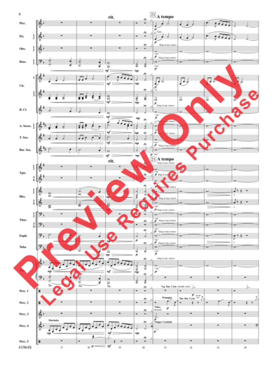 All the Pretty Little Horses Concert Band scores gallery preview page 5