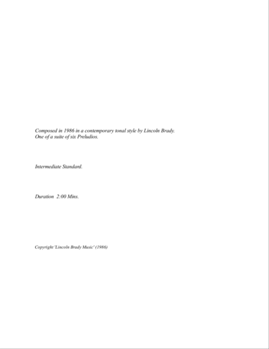 PRELUDIO MOLTO RITMICO - Solo Guitar Classical Guitar scores gallery preview page 2