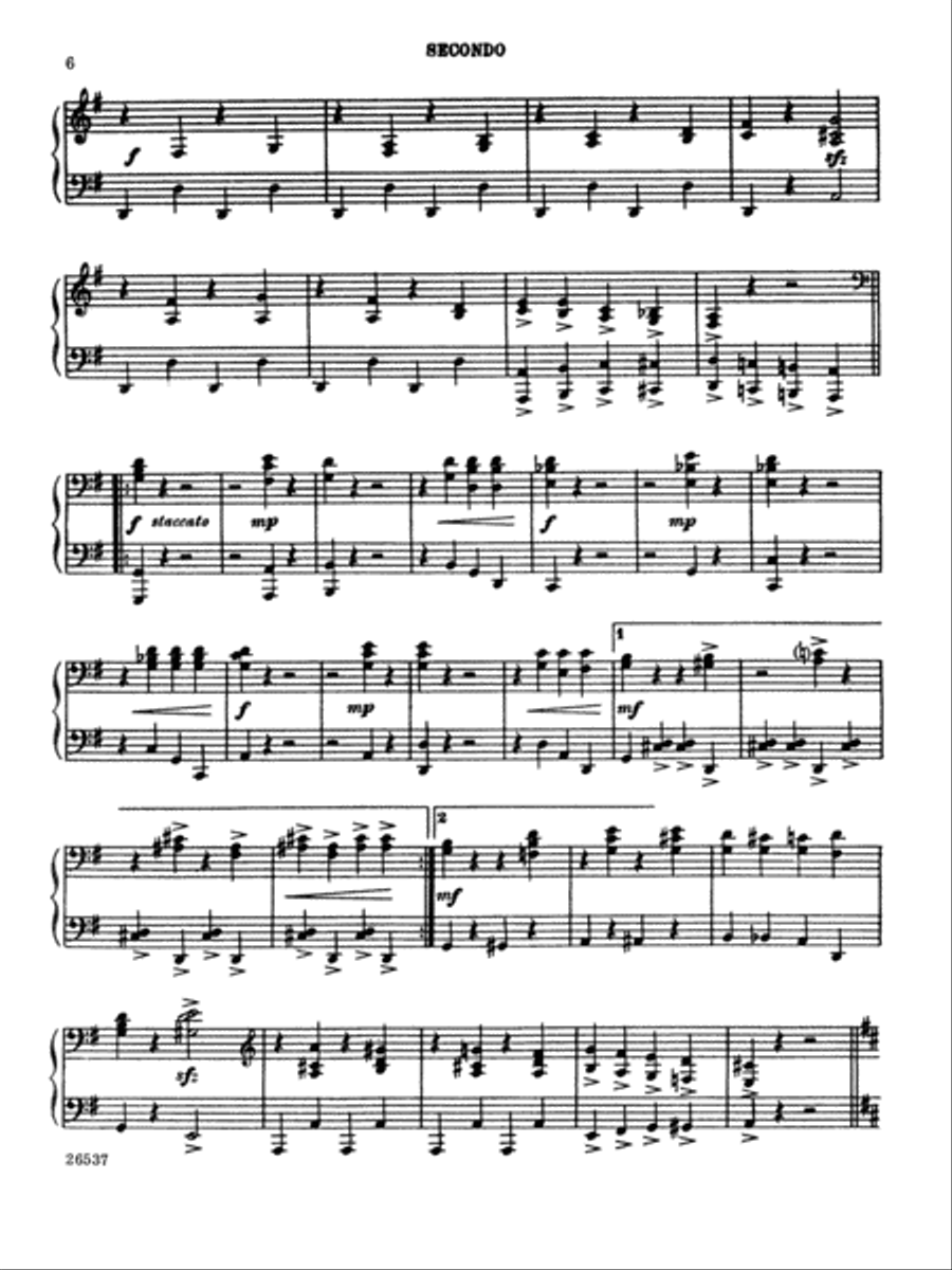 Fiddle-Faddle - Piano Duet (1 Piano, 4 Hands) Piano Method scores gallery preview page 5