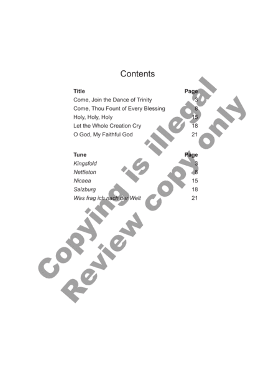 Praise and Thanksgiving, Set 8 Praise and Thanksgiving, Set 8 Organ scores gallery preview page 2
