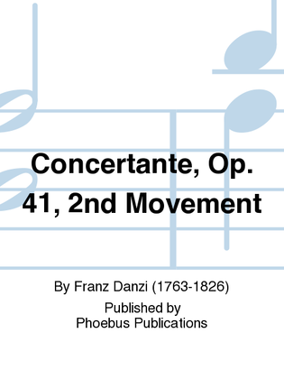 Book cover for Concertante, Op. 41, 2nd Movement