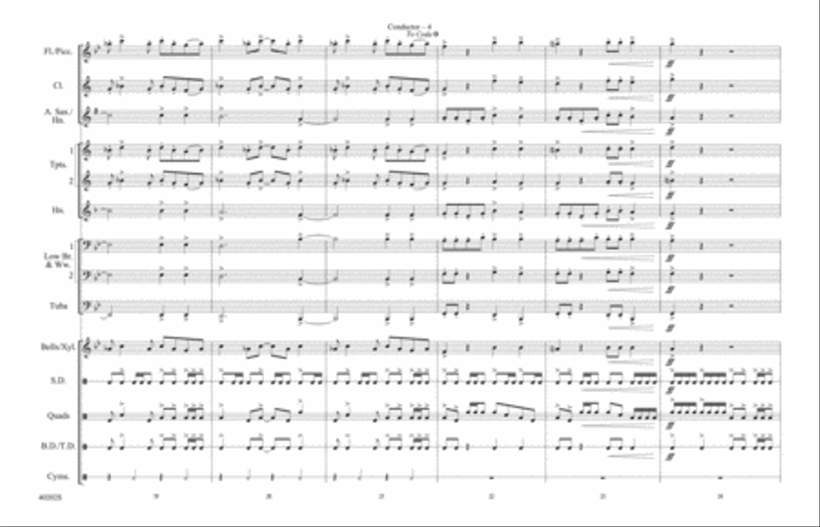 Ghostbusters: Score Marching Band scores gallery preview page 4
