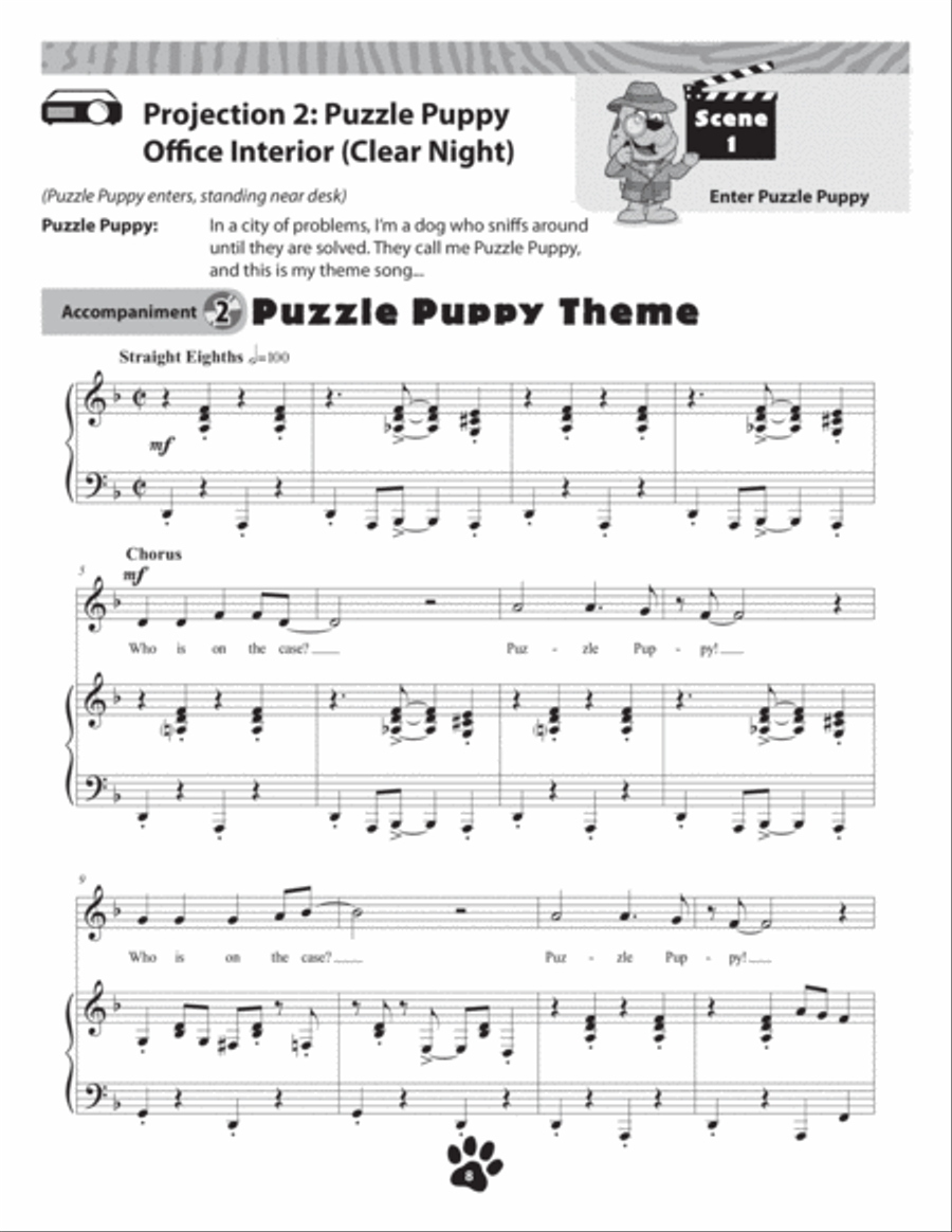 Puzzle Puppy Unison Choir scores gallery preview page 4