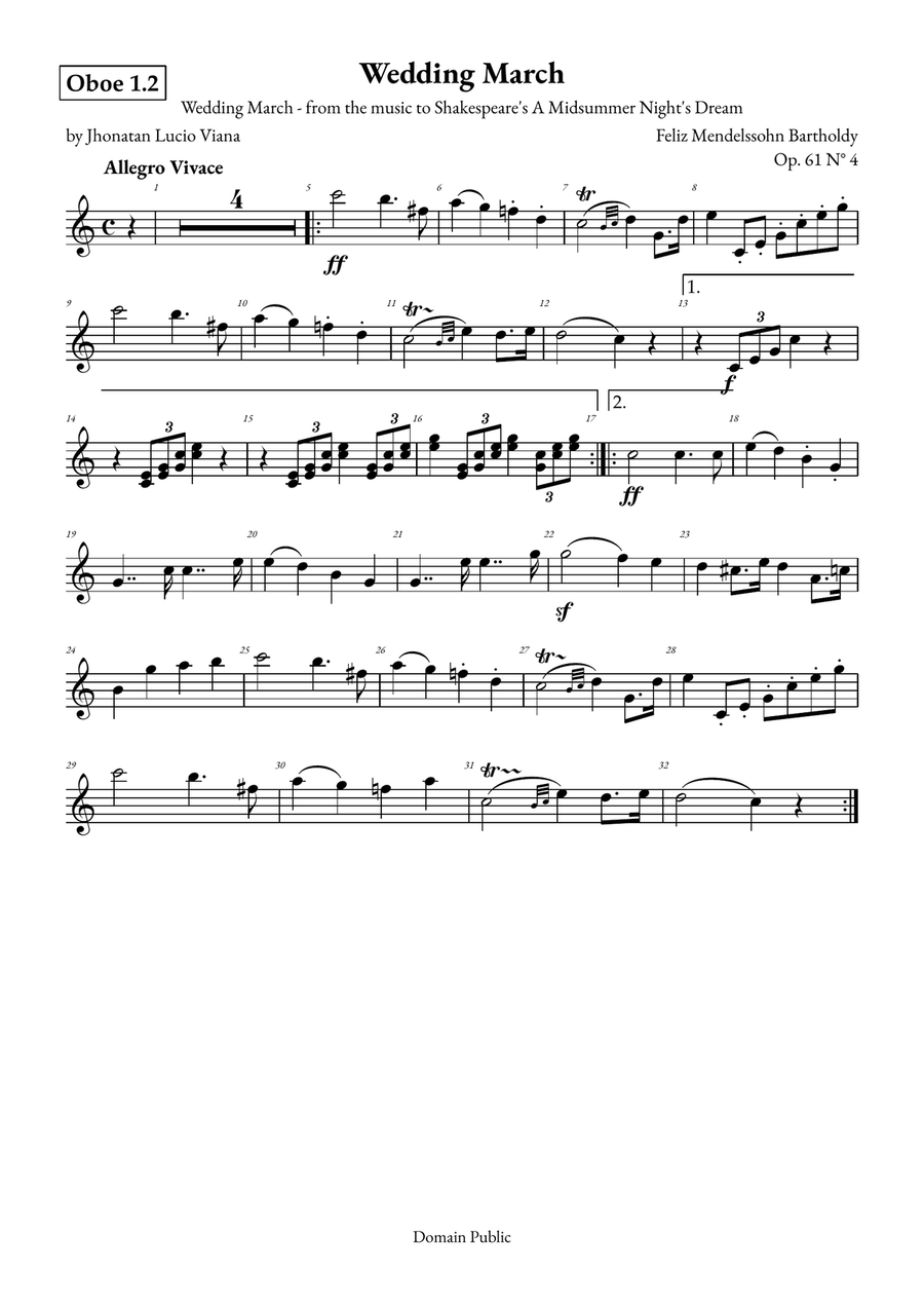 Wedding March Full Orchestra scores gallery preview page 6
