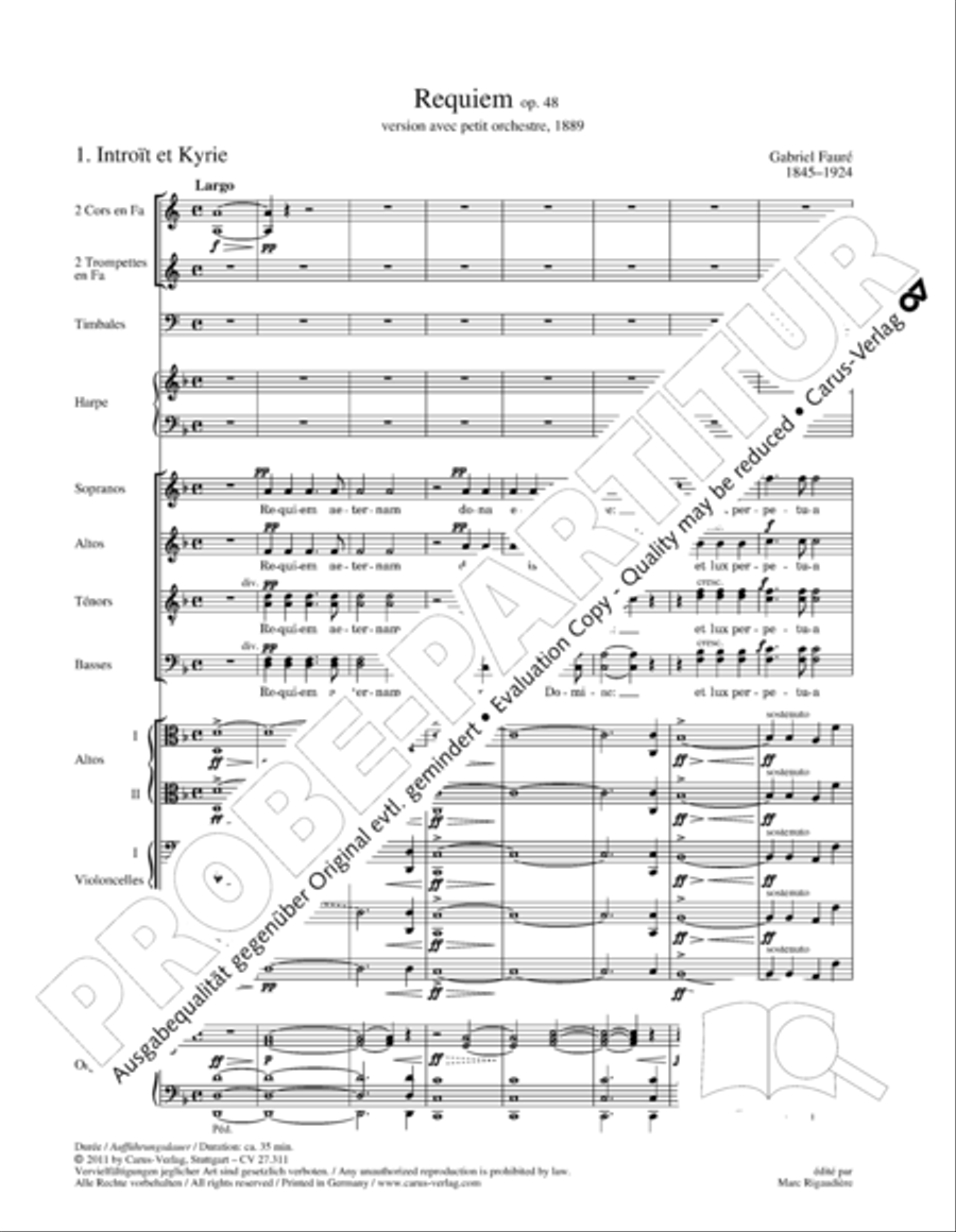 Requiem - church version (Requiem. Fassung mit kleinem Orchester) 4-Part scores gallery preview page 17