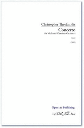 Book cover for Concerto for Viola and Chamber Orchestra