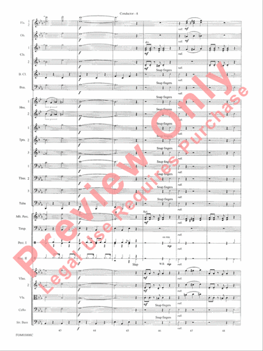 Chicago (from the musical Chicago) Full Orchestra scores gallery preview page 11
