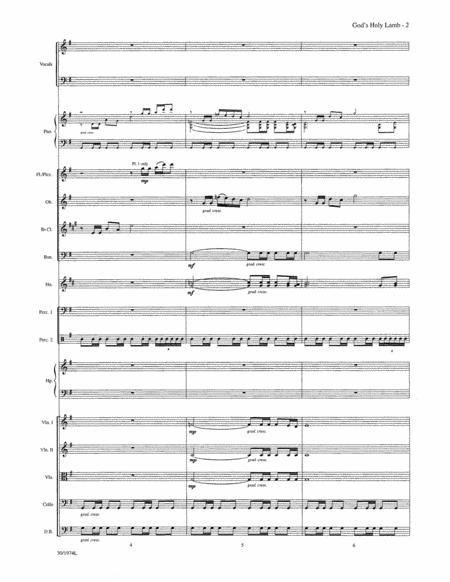 Behold! God's Holy Lamb - Orchestral Score and Parts