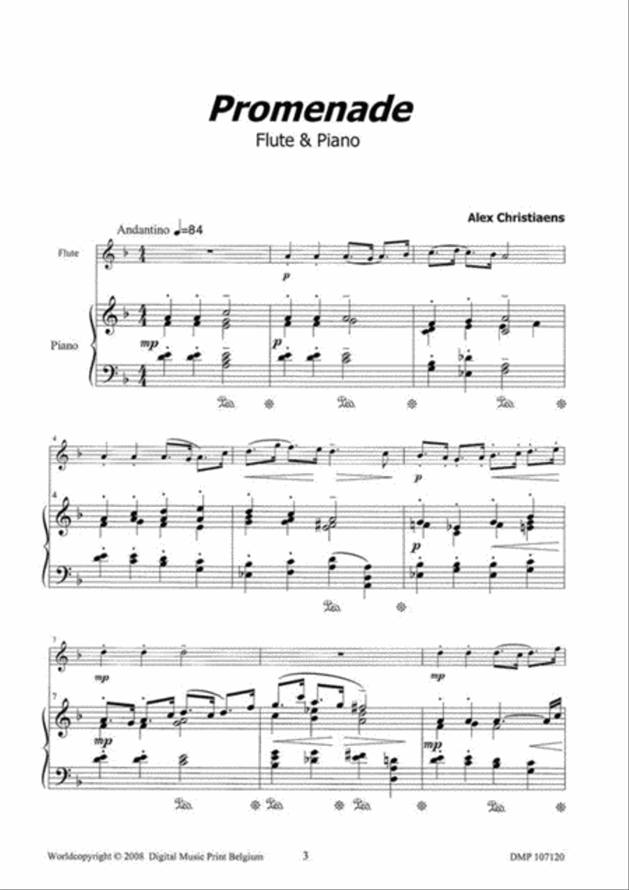 Promenade Flute Solo scores gallery preview page 2