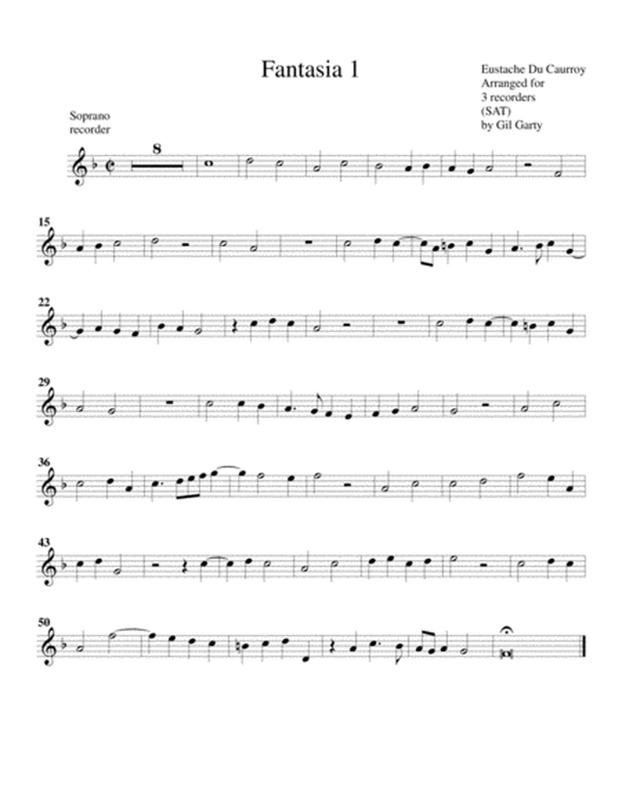 Fantasies 1-42 (1610) (arrangements for 3-6 recorders)