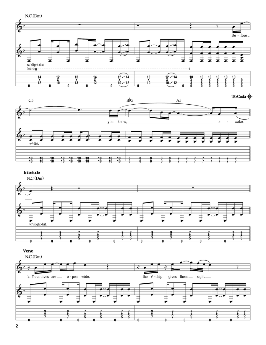 Spiders Spiders Acoustic Guitar scores gallery preview page 2