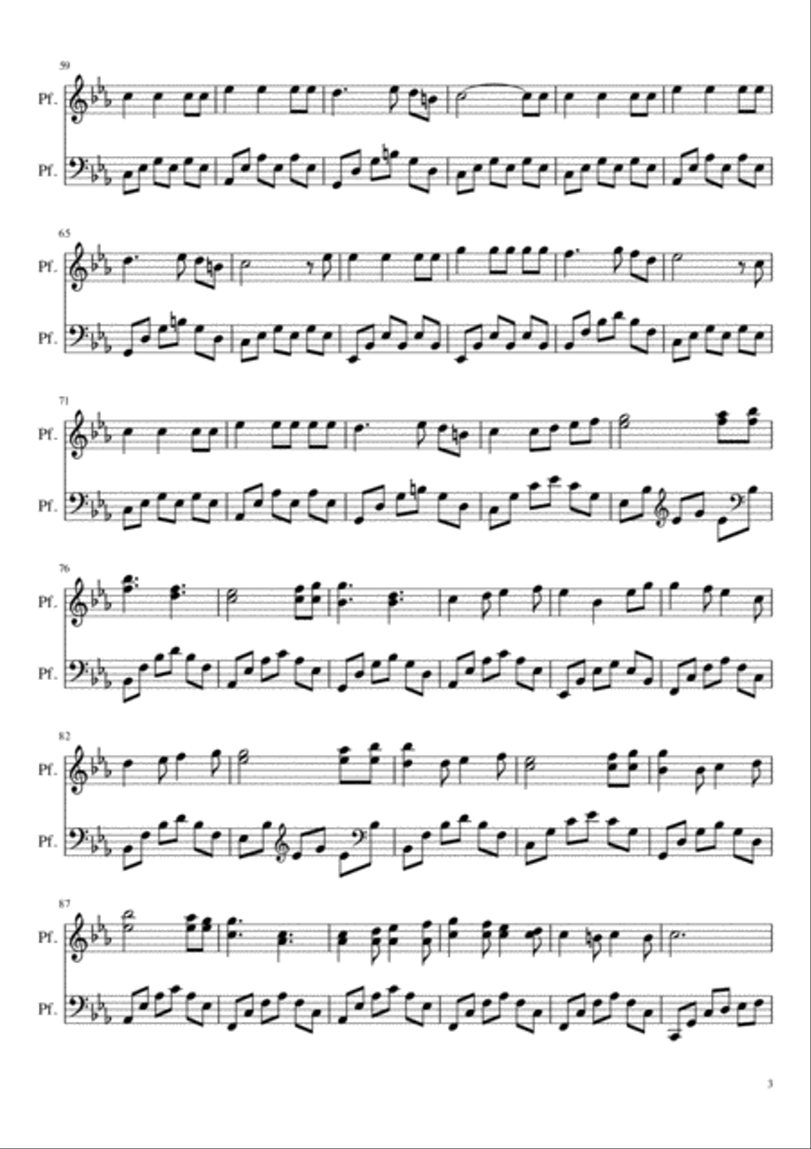 Come un fiore (Faust, le polveri e gli intrugli) Piano Solo scores gallery preview page 3