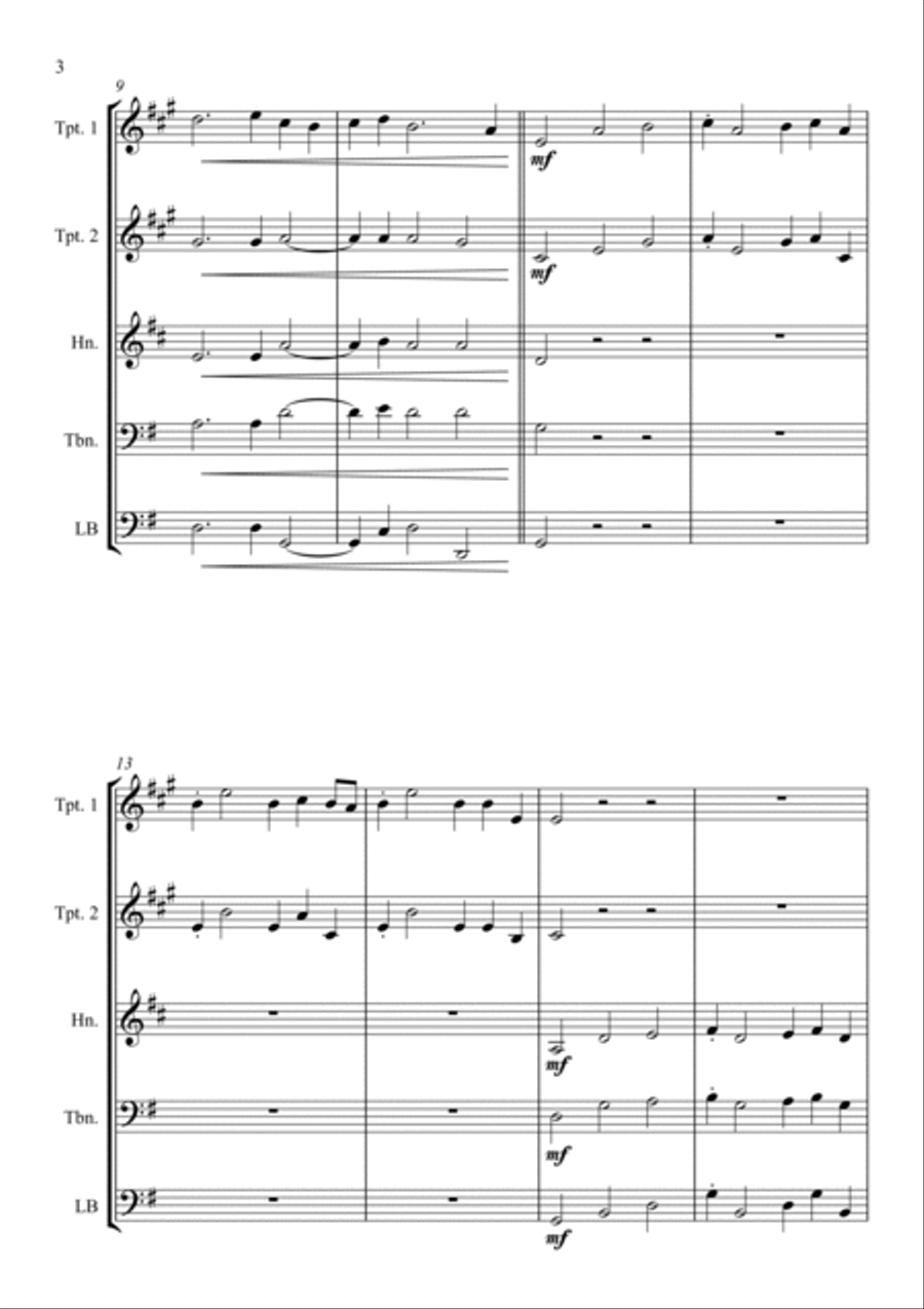 Alla Hornpipe from Handel's Water Music - for Brass Quartet Alla Hornpipe from Handel's Water Music - for Brass Quartet Brass Quartet scores gallery preview page 4