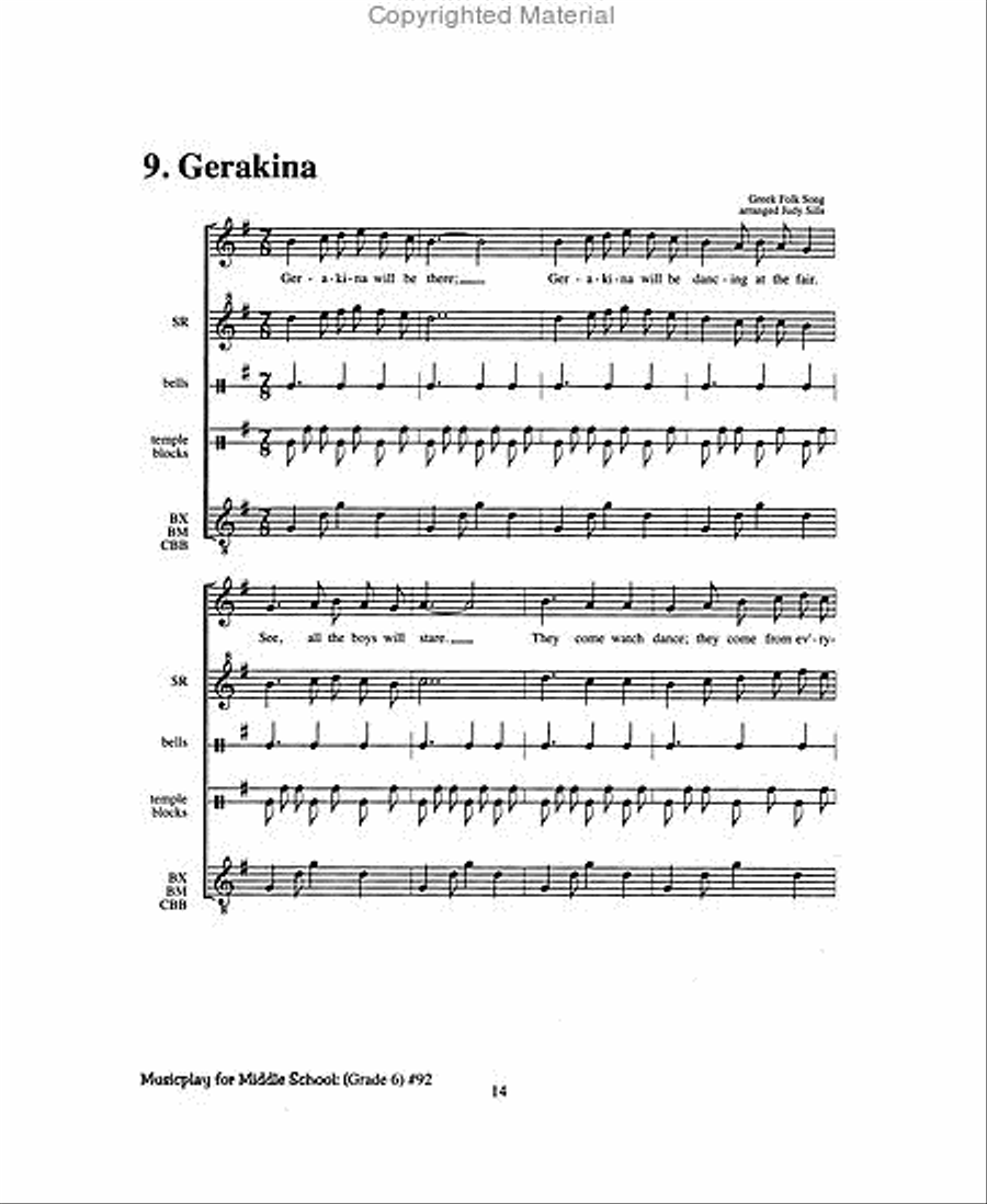 The Orff Source Collection / Songbook scores gallery preview page 3