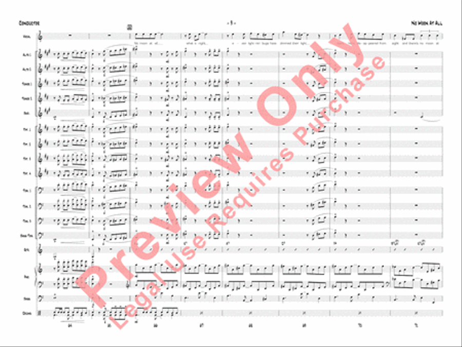 No Moon at All Jazz Ensemble scores gallery preview page 12