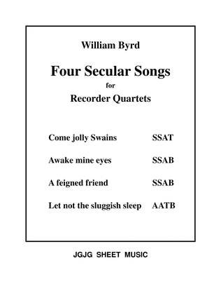 Four Byrd Songs for Recorder Quartets