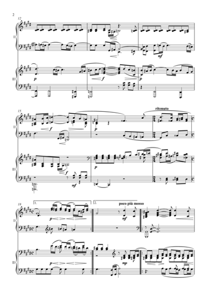 Sergei Rachmaninoff, Vocalise Op. 34, No. 14 (2 piano)