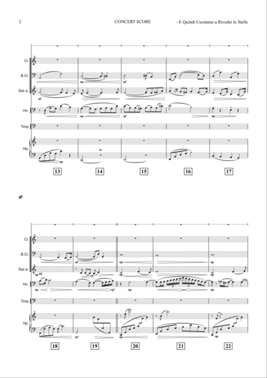 E QUINDI USCIMMO A RIVEDER LE STELLE Small Ensemble scores gallery preview page 3