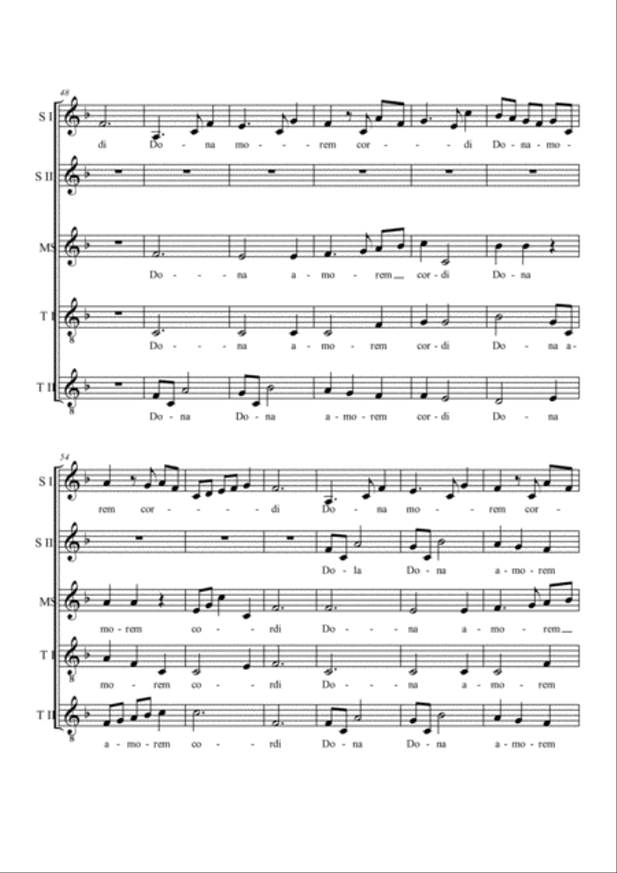 Dona nobis pacem. Choir Dona nobis pacem. Choir Choir scores gallery preview page 5