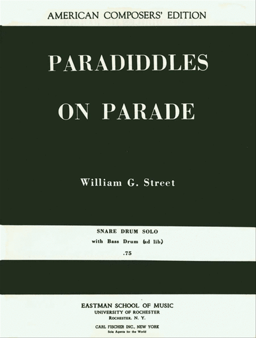 Paradiddles on Parade Paradiddles on Parade Percussion scores gallery preview page 1