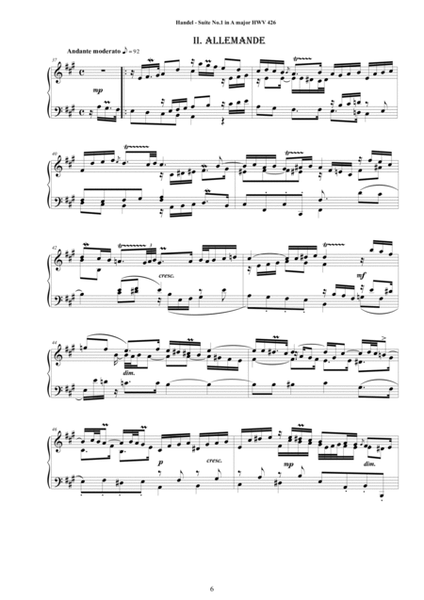 Handel - 26 Piano Suites - Complete Scores