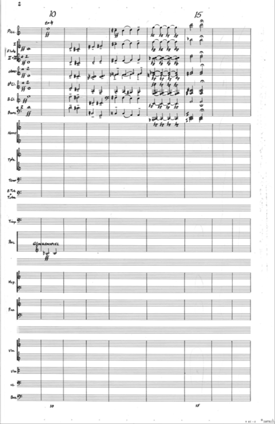 [Luening] Sonority Forms I Full Orchestra scores gallery preview page 4