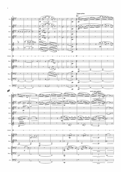 Delius: Sleigh Ride (Winter Night) (Original Key) - symphonic wind dectet/bass image number null