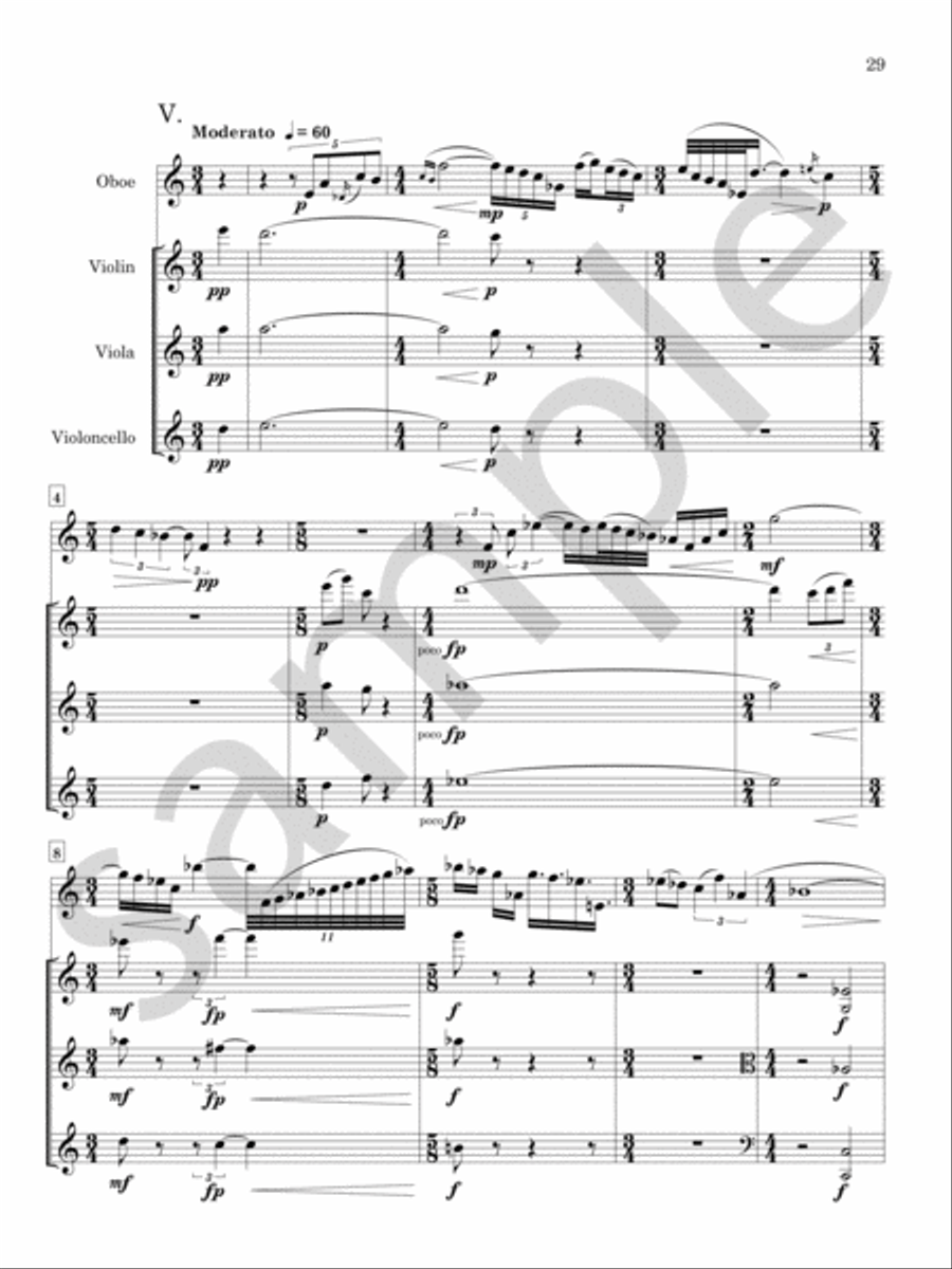 Oboe Quartet Chamber Music scores gallery preview page 14