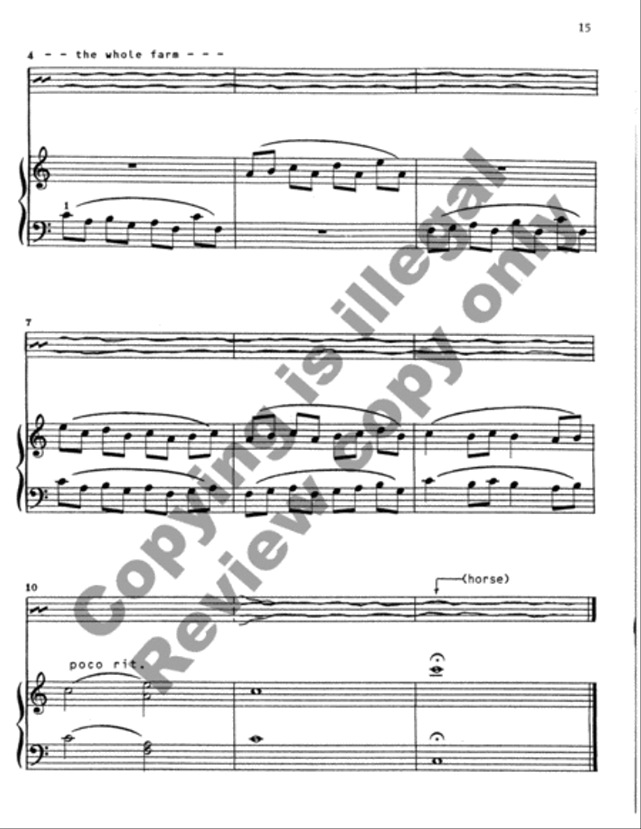 Down on the Farm Easy Piano scores gallery preview page 29