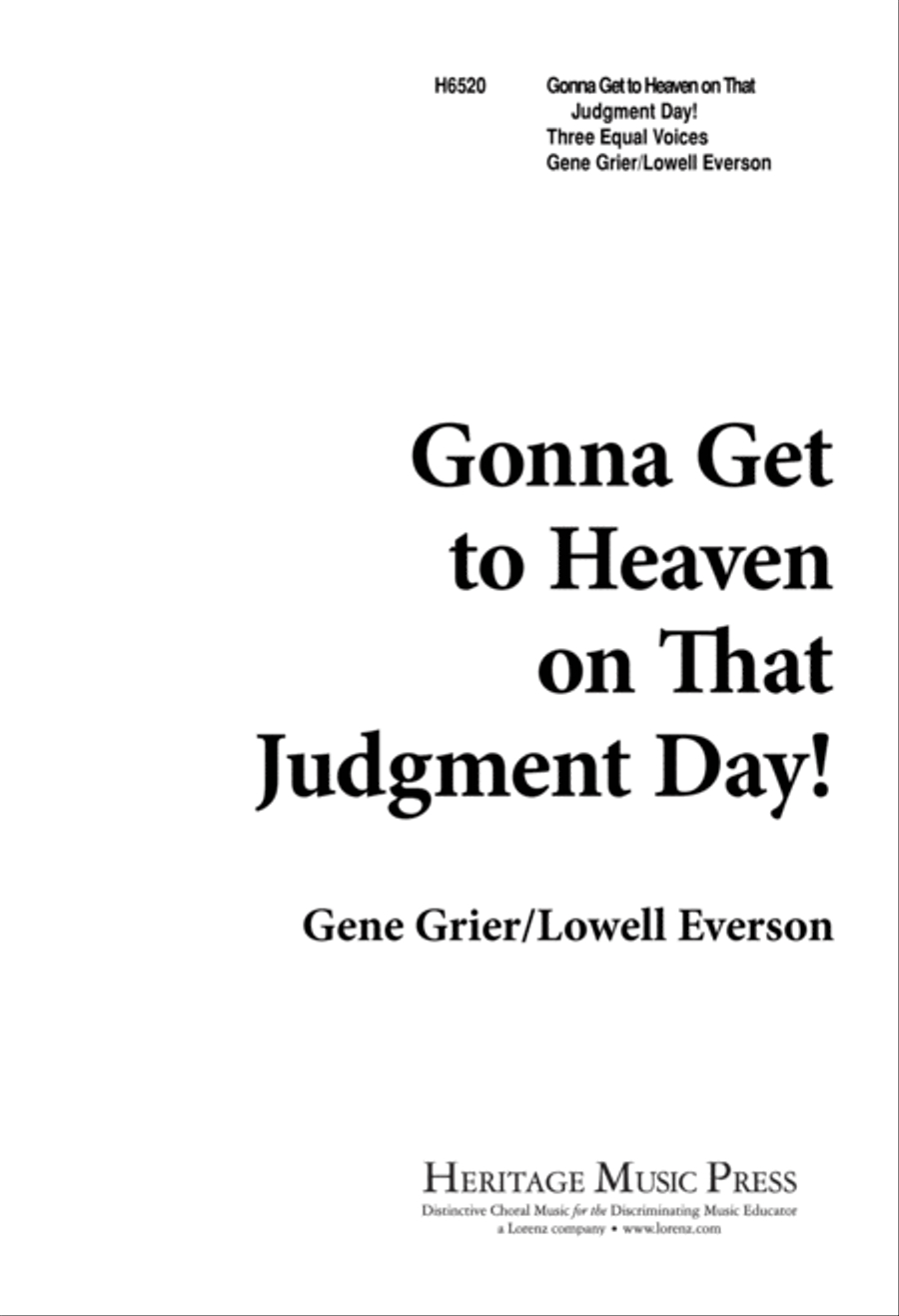 Gonna Get to Heaven on That Judgment Day SSA scores gallery preview page 2