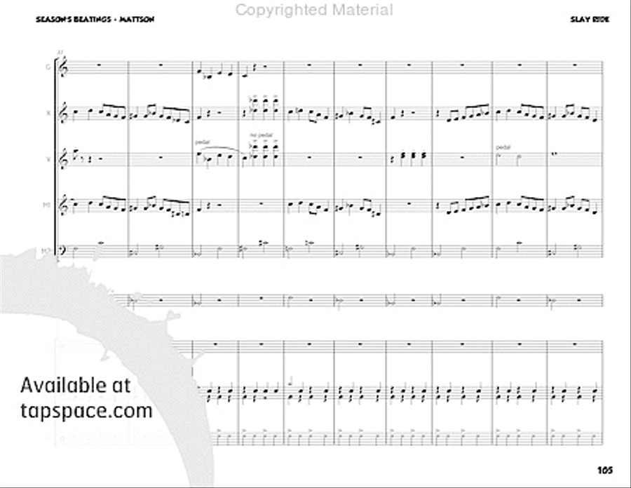 Season's Beatings Percussion Ensemble scores gallery preview page 17