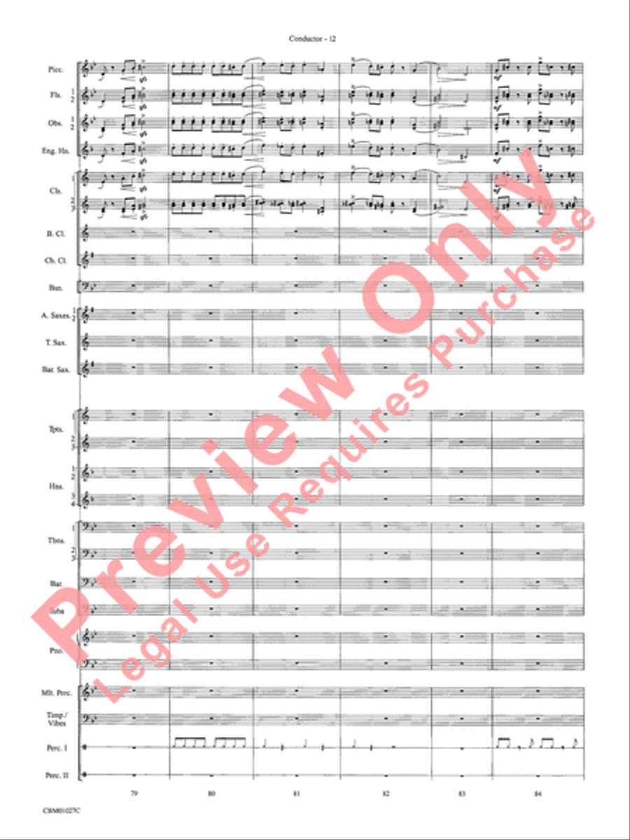 Harry Potter Symphonic Suite Concert Band scores gallery preview page 15