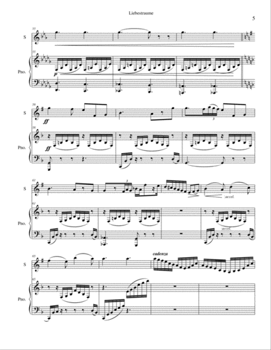 Liebestraume Liebestraume Trumpet Solo scores gallery preview page 5