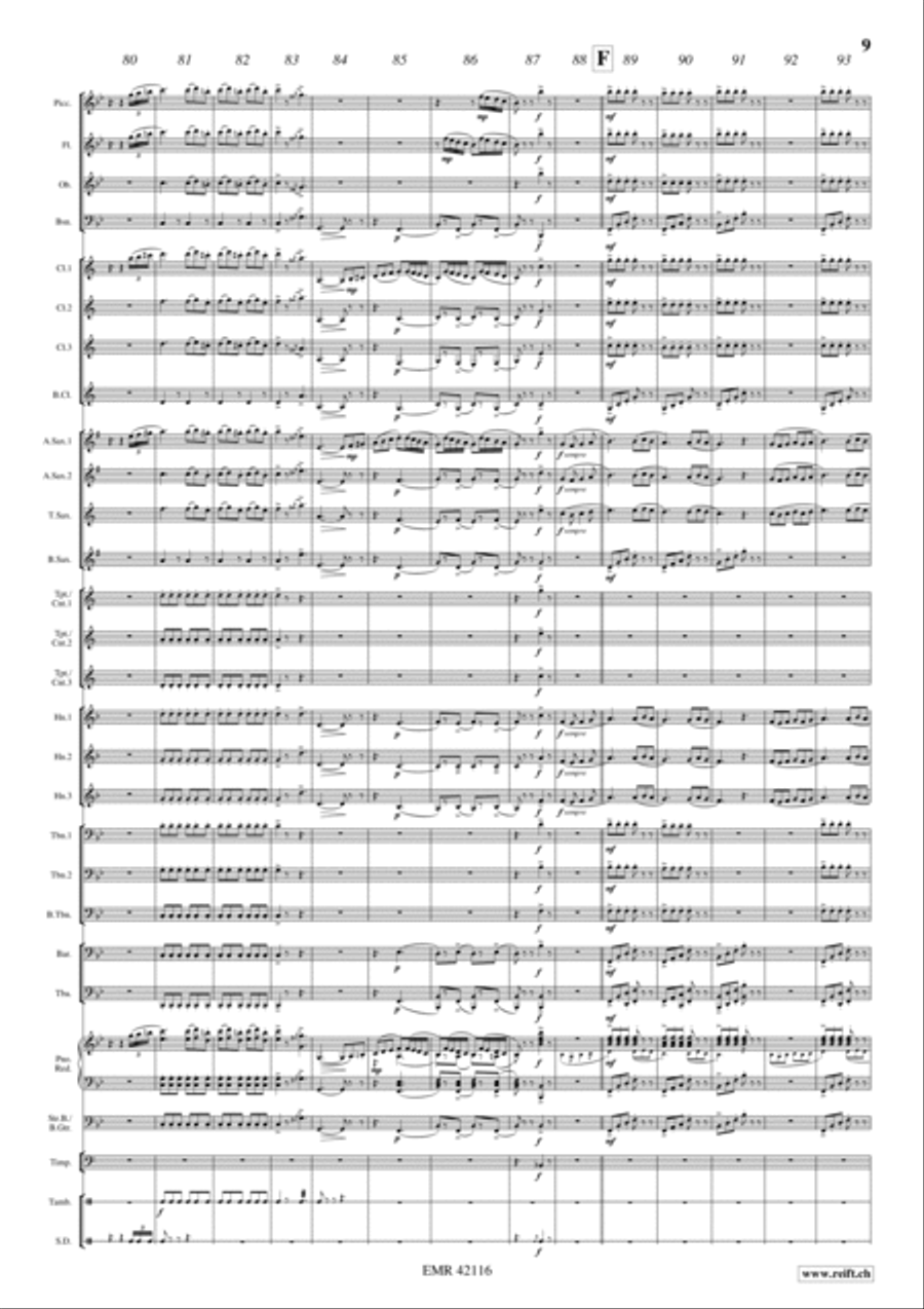 Largo Al Factotum Concert Band scores gallery preview page 9