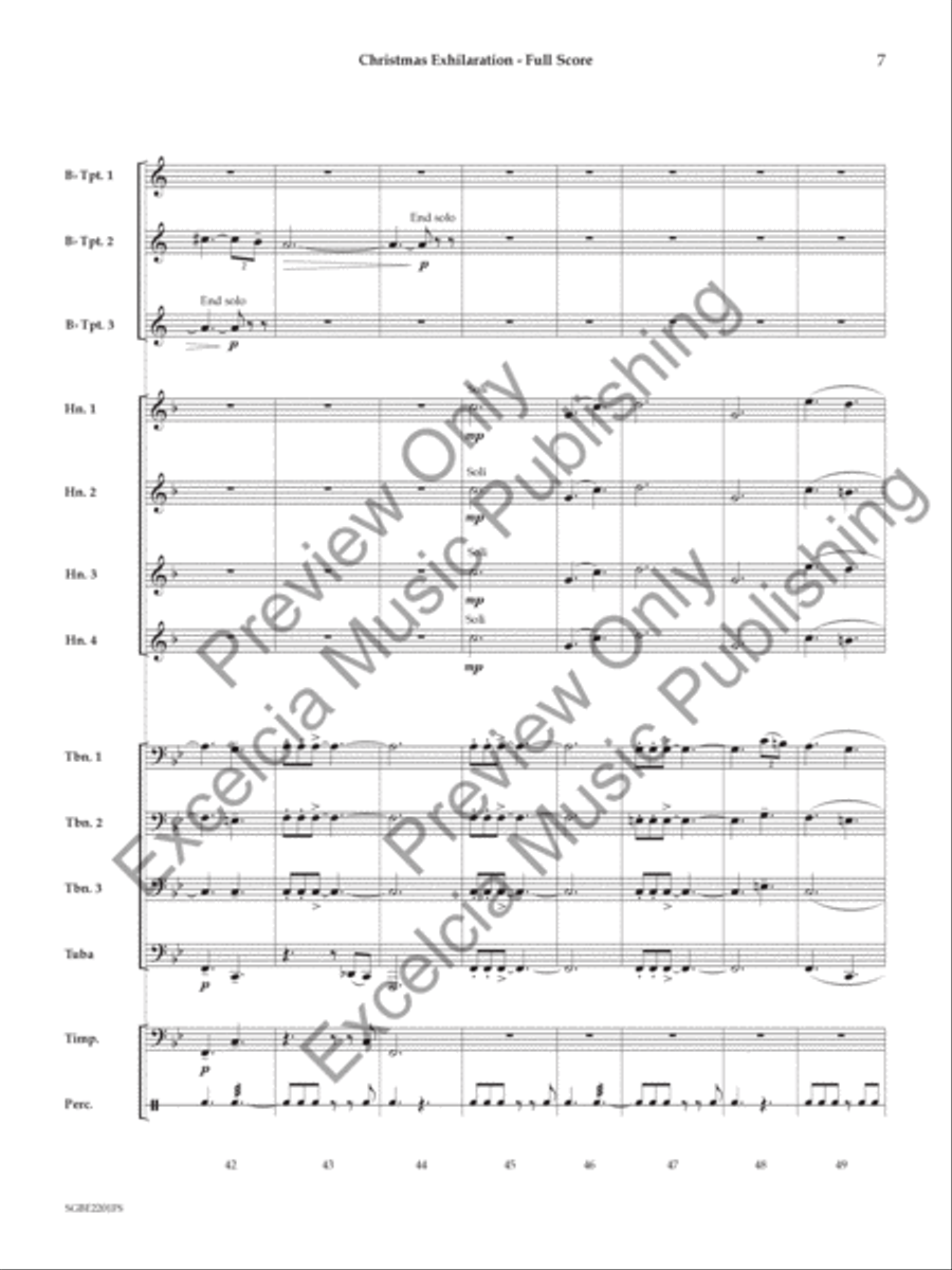 Christmas Exhilaration Christmas Exhilaration Small Ensemble scores gallery preview page 8