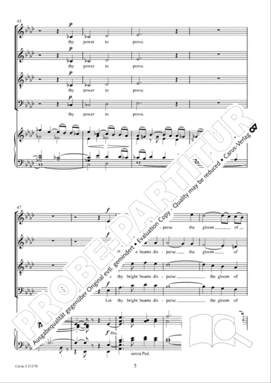 O thou, the central orb 4-Part scores gallery preview page 6