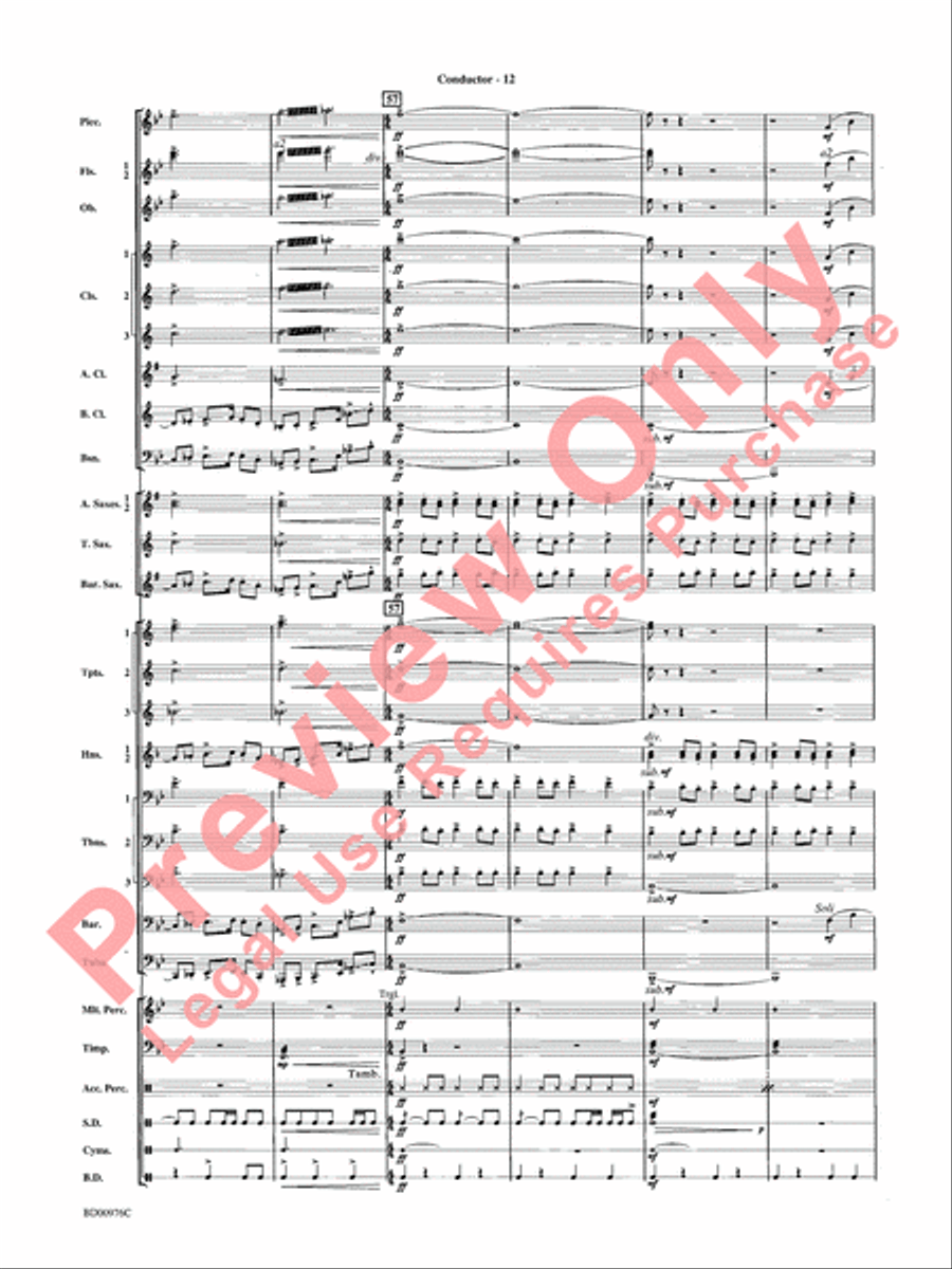 Covenant Concert Band scores gallery preview page 14