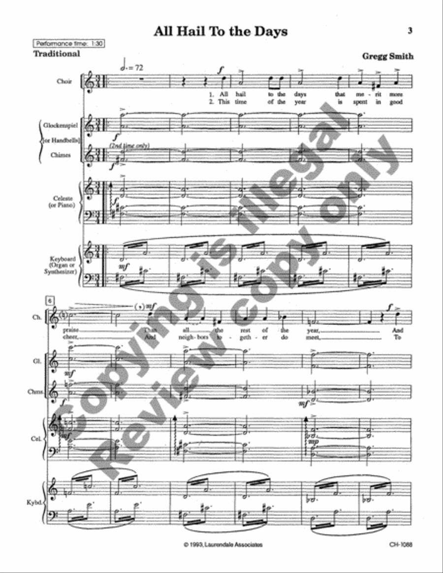 Holiday Harmonies (Full Score) Choir scores gallery preview page 3