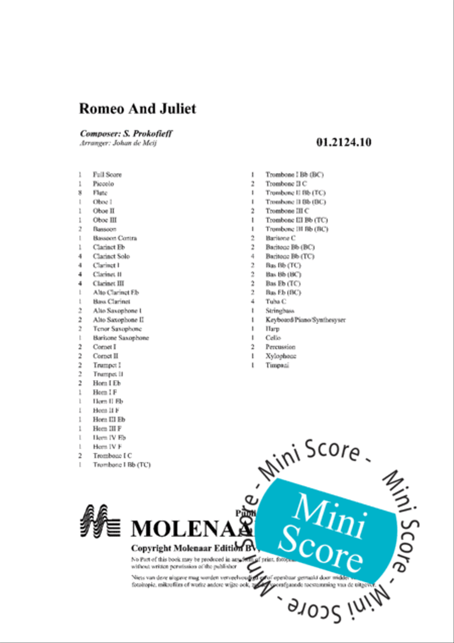 Romeo and Juliet Romeo and Juliet Concert Band scores gallery preview page 4