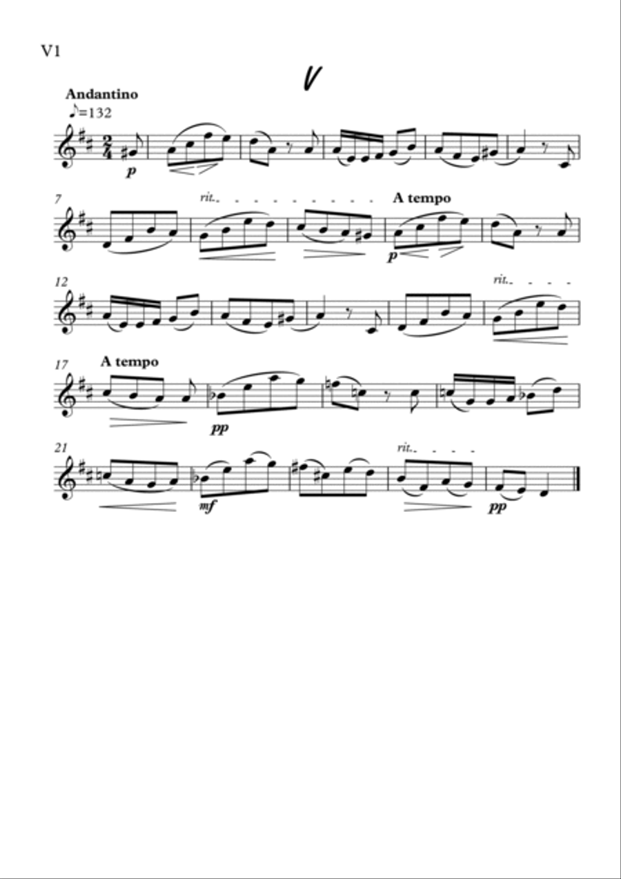 Scenes from Childhood 15-5 String Quartet scores gallery preview page 3