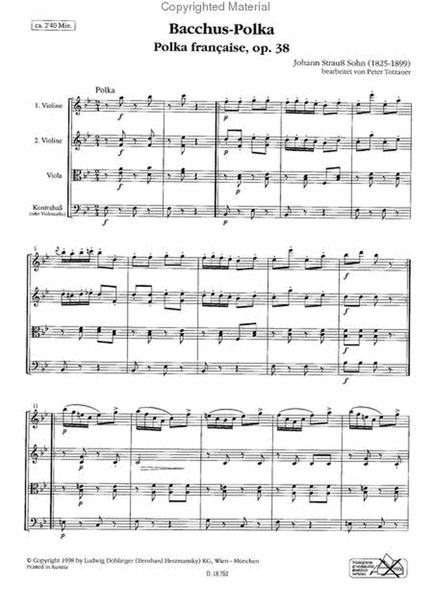 Bacchus-Polka op. 38