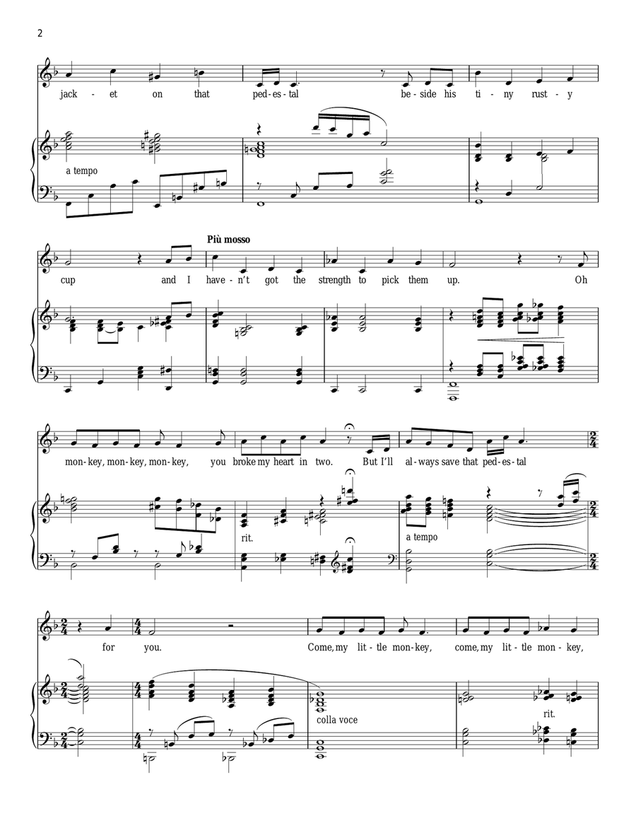 Bride's Lament Bride's Lament Piano, Vocal scores gallery preview page 2