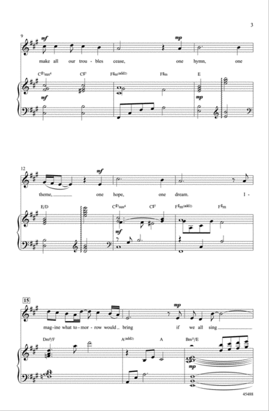 One Song One Song Choir scores gallery preview page 2