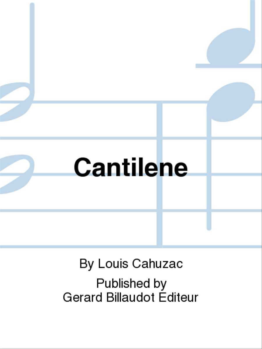 Book cover for Cantilene